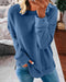 Locker geschnittener Damenpullover aus Baumwolle und Polyester