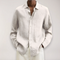 Camisa de manga larga con textura natural para hombre - Camisa de verano transpirable en varios colores