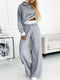 Damen-Set mit Kapuzenpullover und Jogginghose - bequem, elegant und vielseitig