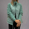 Wattierte Jacke mit gestrickten Ärmeln