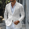 Sommerlicher natürliche Texturblazer für Herren – Leichter Tailored Fit