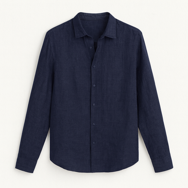 Navy Blue Textured shirt for men