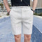Maßgeschneiderte Shorts für Männer - Slim Fit - Knielang - Knopfleiste - Gürtelschlaufen