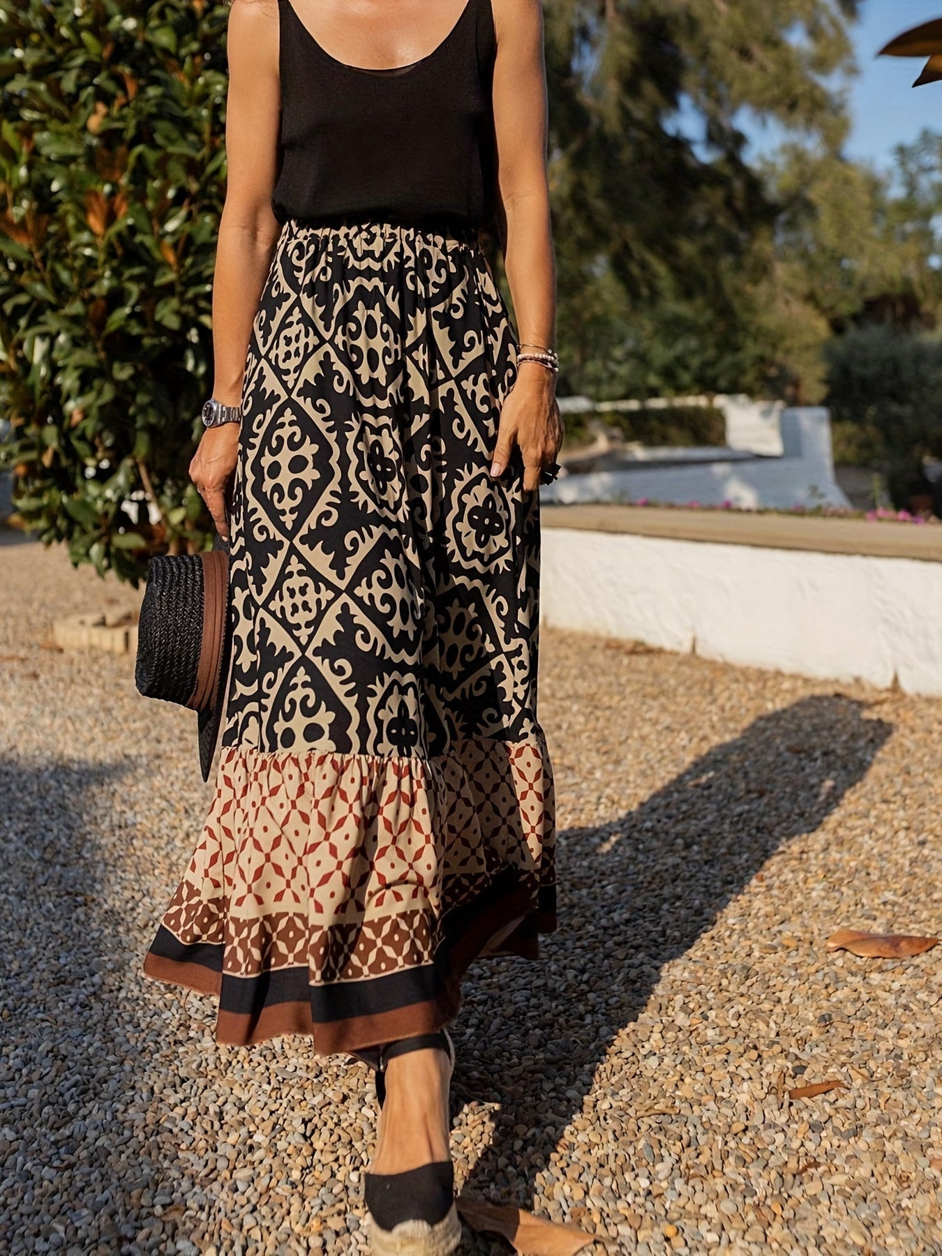 Aldara | Eleganter Boho Frauen Sommerrock für Frauen