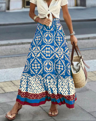 Aldara | Eleganter Boho Frauen Sommerrock für Frauen