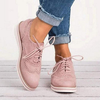Jenni - elegante PU Lederschuhe mit Schnürsenkeln