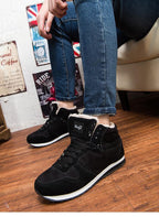 Lässige warme Winterschuhe für Herren – Hohe Sneakers mit Fellfutter