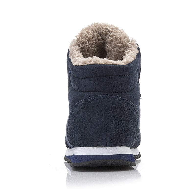 Lässige warme Winterschuhe für Herren – Hohe Sneakers mit Fellfutter