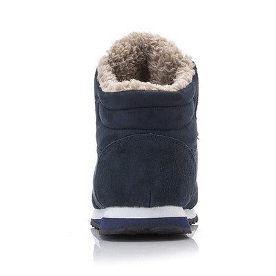 Lässige warme Winterschuhe für Herren – Hohe Sneakers mit Fellfutter
