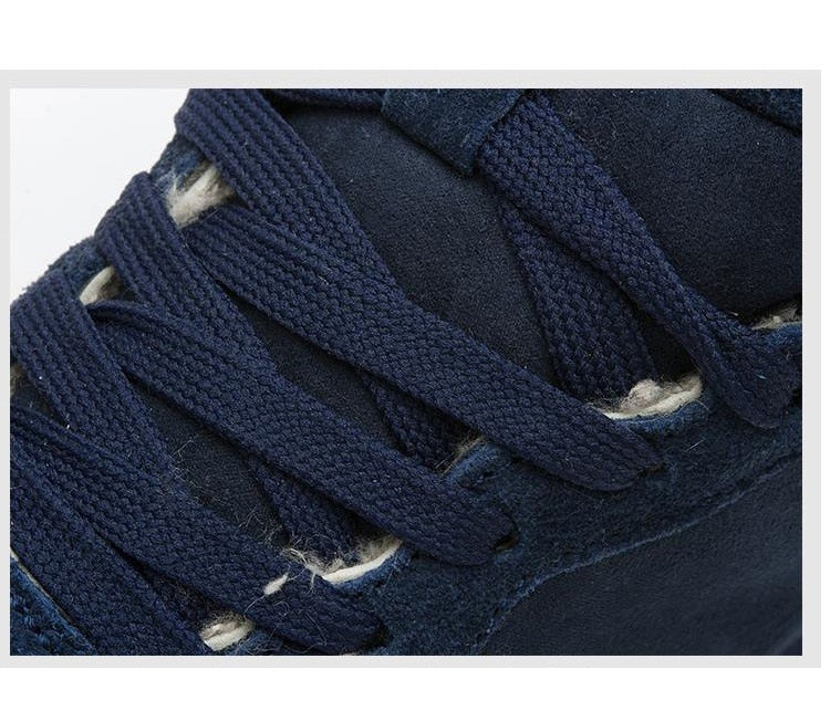 Lässige warme Winterschuhe für Herren – Hohe Sneakers mit Fellfutter