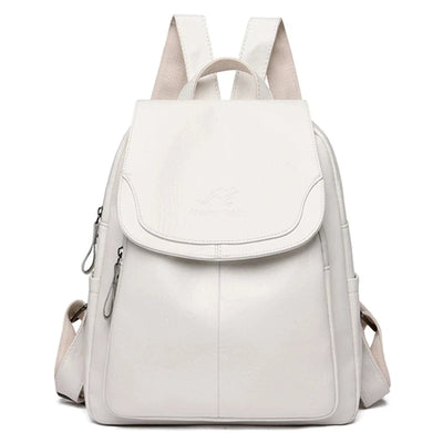 Diebstahlsicherer PU Lederrucksack für stilvolle Frauen | Edah