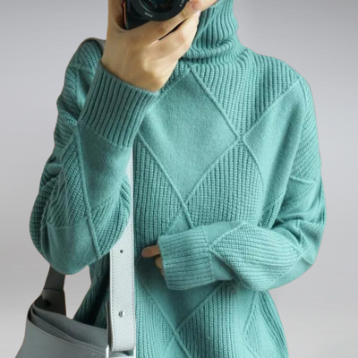 Heidi-Mode | Damen Feinstrick Rollkragenpullover