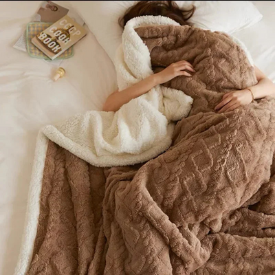Warme Winterdecke für kalte Nächte – Dick, Flauschig & Stilvoll für Schlafzimmer & Sofa