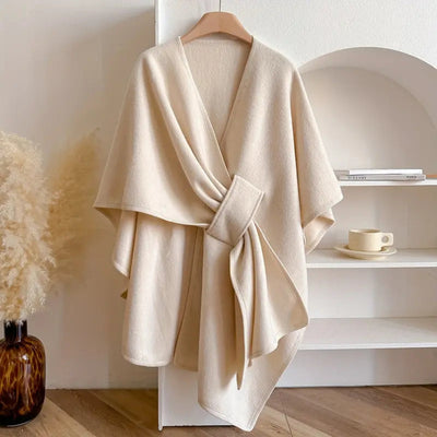 Luxuriöser winddichter Schal-Mantel mit elegantem Fall