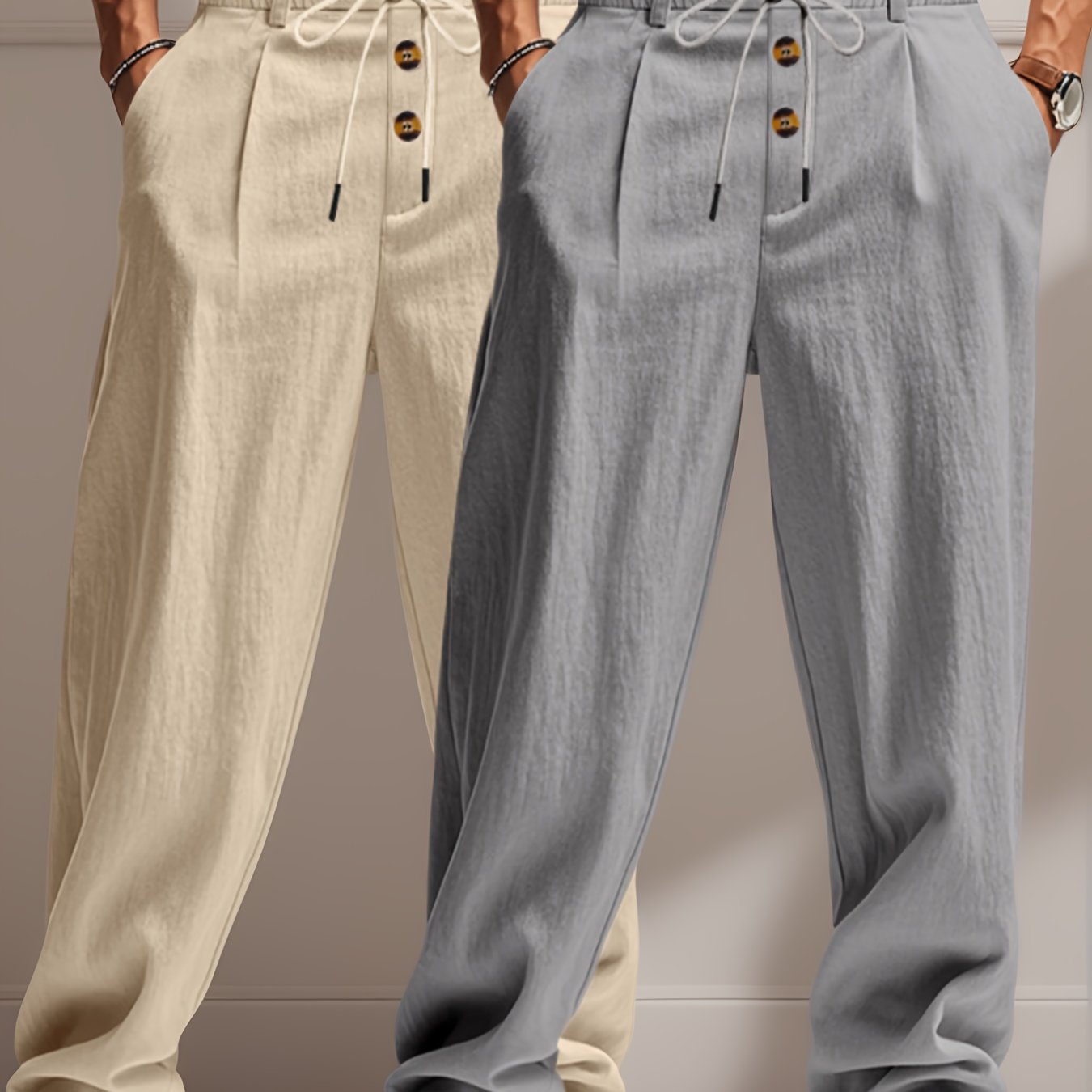 Entspanntes Luxus-Hosen-Set - Komfort und Stil ohne Kompromisse