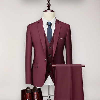 Dreiteiliger Herrenanzug - Blazer, Weste und Hose für formelle Anlässe im Maßanzug