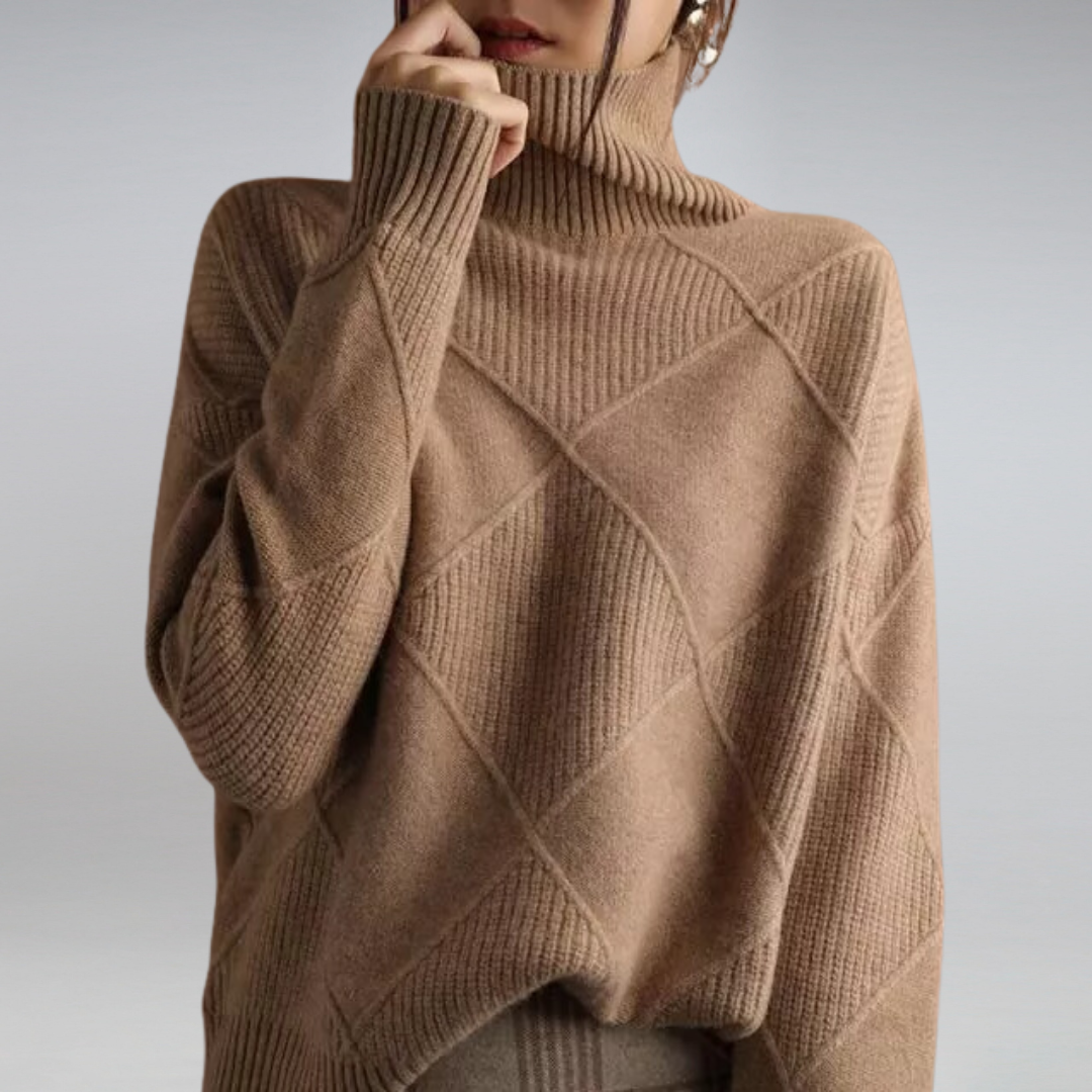 Heidi-Mode | Damen Feinstrick Rollkragenpullover