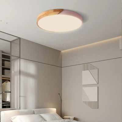 Delos - Skandinavische LED-Deckenleuchte aus Holz