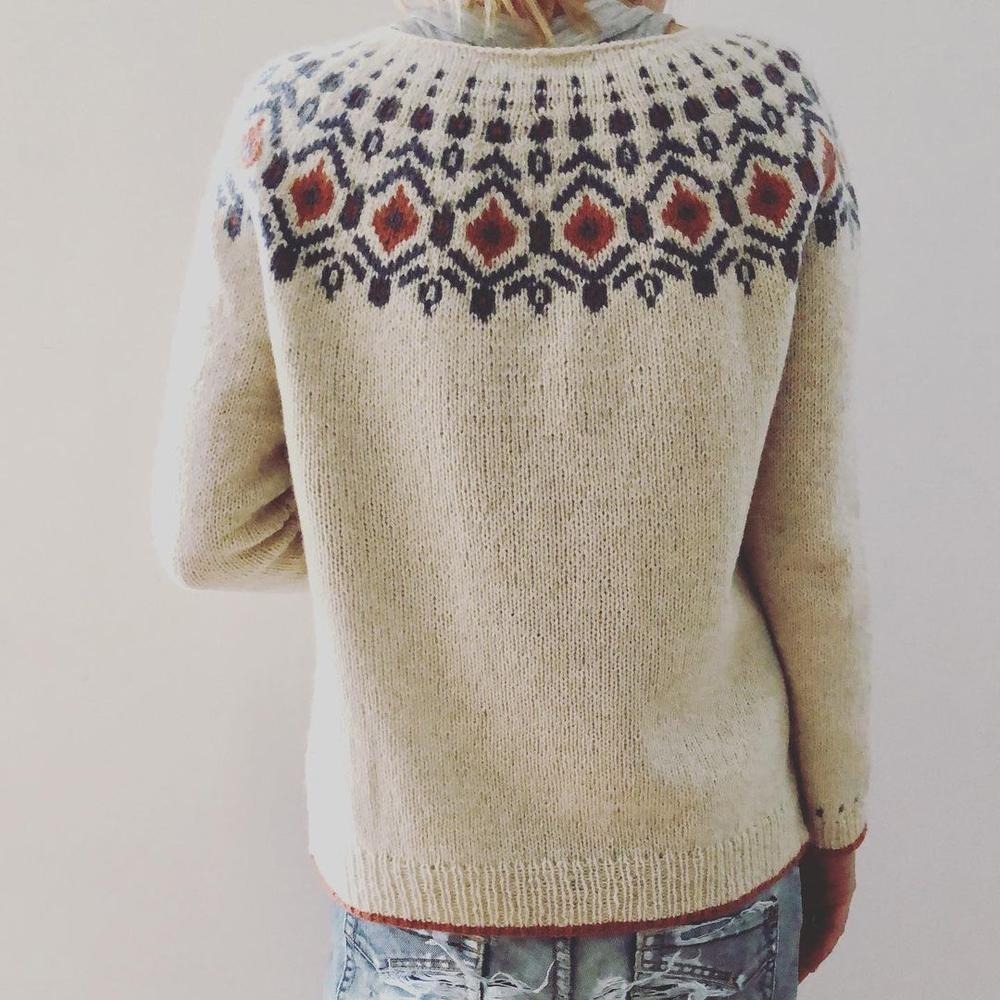 Maaike | Stilvoller Damenpullover mit geometrischem Muster | Warm und bequem
