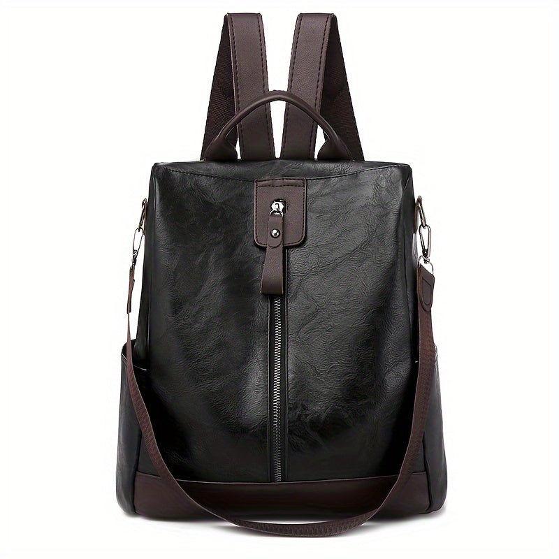 Taschen-Rucksack für Frauen aus veganem PU-PU Leder mit sicherem Design