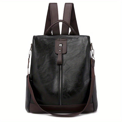 Taschen-Rucksack für Frauen aus veganem PU-PU Leder mit sicherem Design