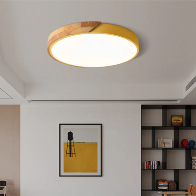 Delos - Skandinavische LED-Deckenleuchte aus Holz