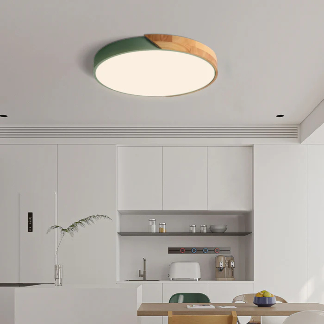 Delos - Skandinavische LED-Deckenleuchte aus Holz
