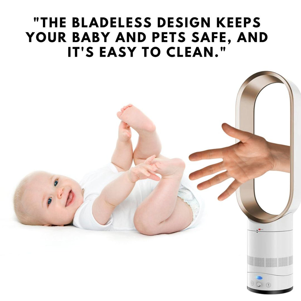 16-Zoll-Ventilator ohne Lamellen mit Fernbedienung