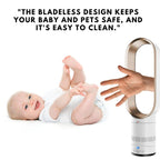 16-Zoll-Ventilator ohne Lamellen mit Fernbedienung