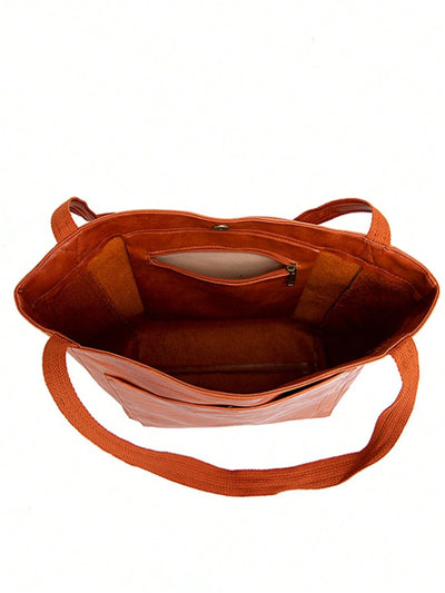 Tasche im Vintage-Stil mit großer Kapazität und abnehmbarem Riemen