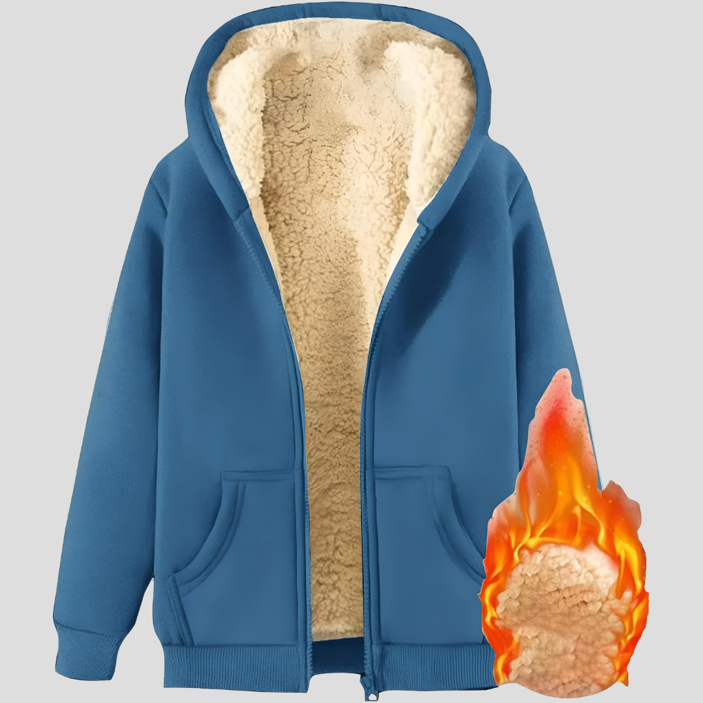 Warmer, mit Fleece gefütterter Winter-Hoodie für Männer