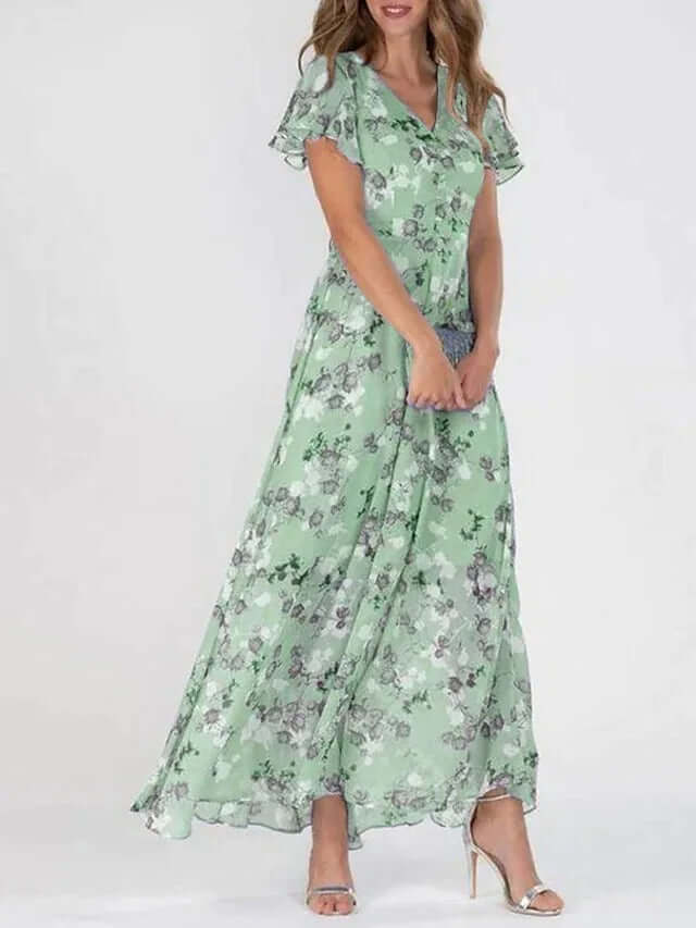 Buntes, elegantes Kleid für Frauen