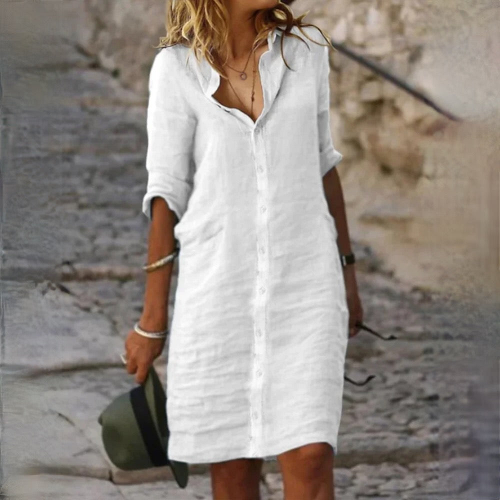 Clara - natürliche Texturkleid Stella