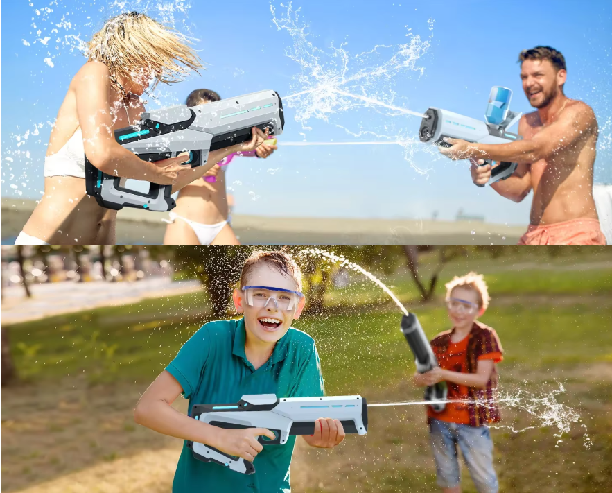 SplashBlaster - Elektrische Wasserpistole mit Batterie