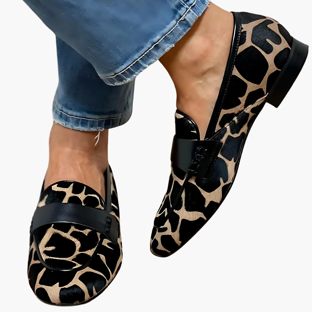Modische Slipper mit Leopardenmuster für Damen