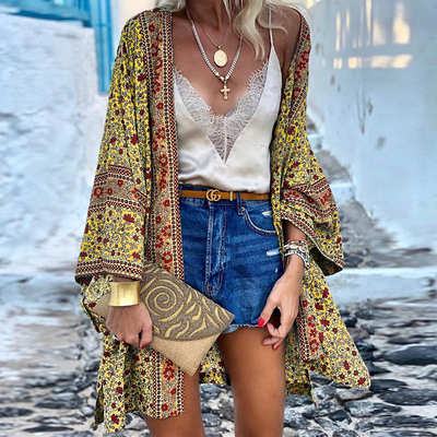 Pauline Laurent | Elegante Boho Strickjacke