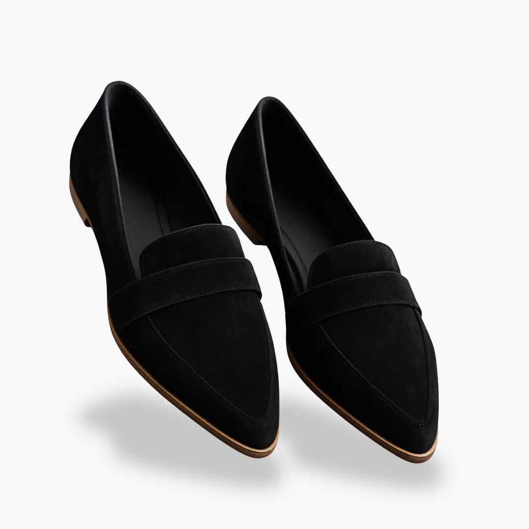 Damenmokassins aus luxe stoff