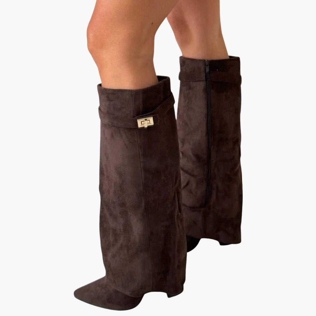 Damenstiefel aus premium qualität mit niedrigem Absatz