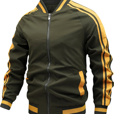 Jasper | Sportig herrjacka med färgblockmönster