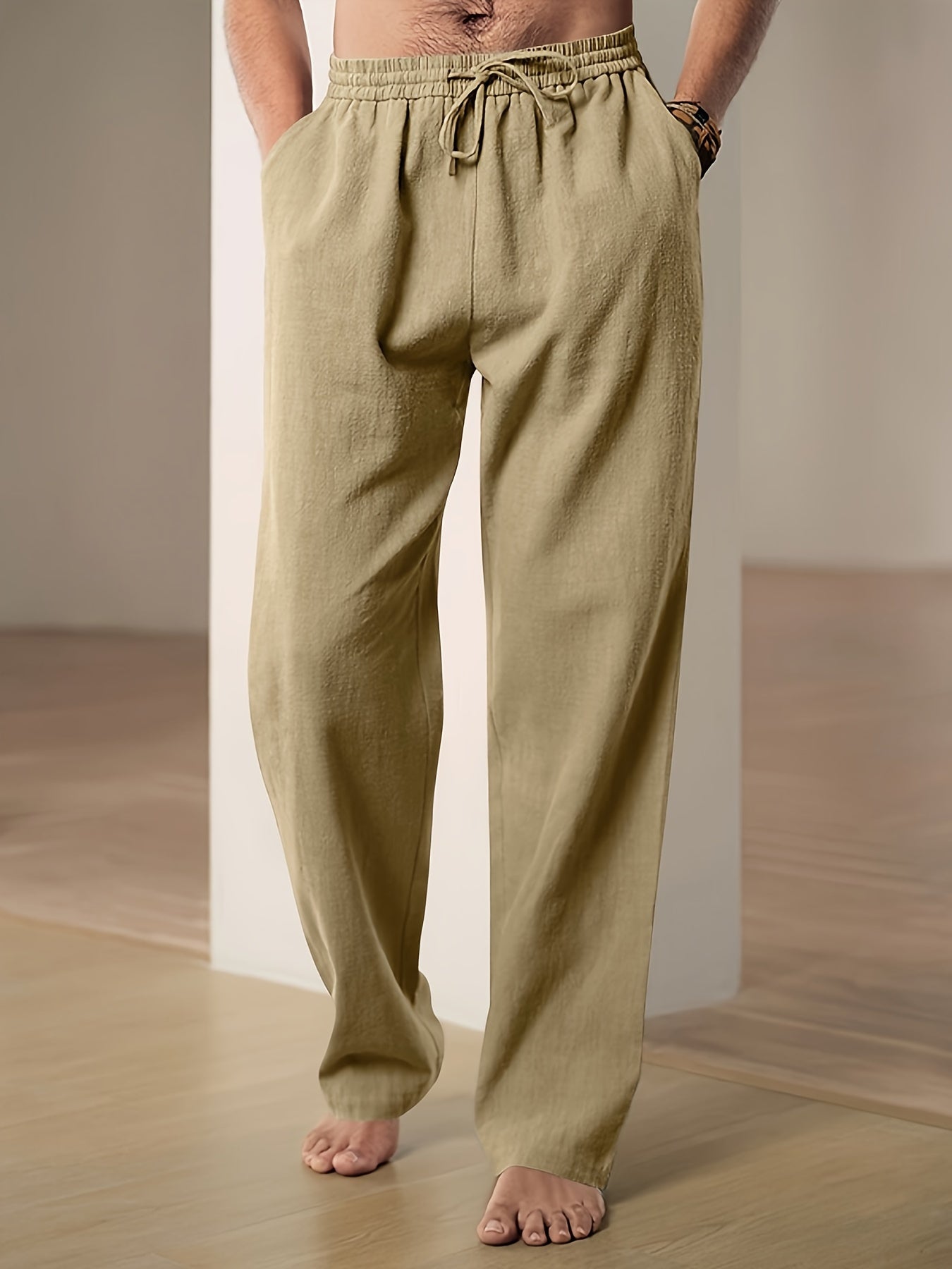 Lässig geschnittene Hose mit Kordelzug für Männer