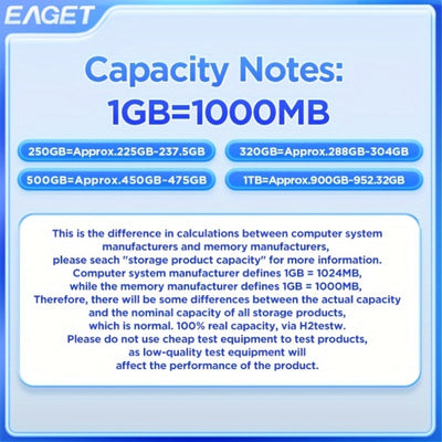 EAGET Bärbar extern hårddisk USB 3.0 (250 GB-4 TB, för bärbar dator, MacBook och PS5)