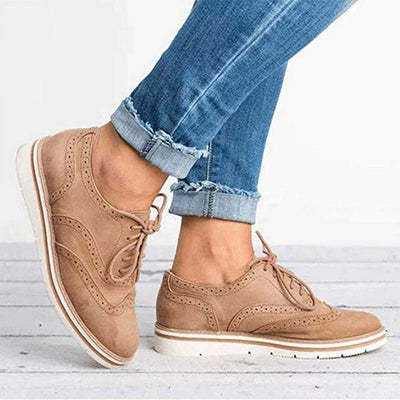 Jenni - elegante PU Lederschuhe mit Schnürsenkeln