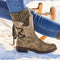 Wasserdichte Damen-Schneestiefel – halbhohe Winterstiefel mit rutschfester Sohle