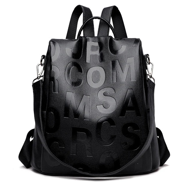 GuardGlam | Anti-Diebstahl Neue Frauen Rucksack Hohe Qualität Weiches PU Leder Rucksack