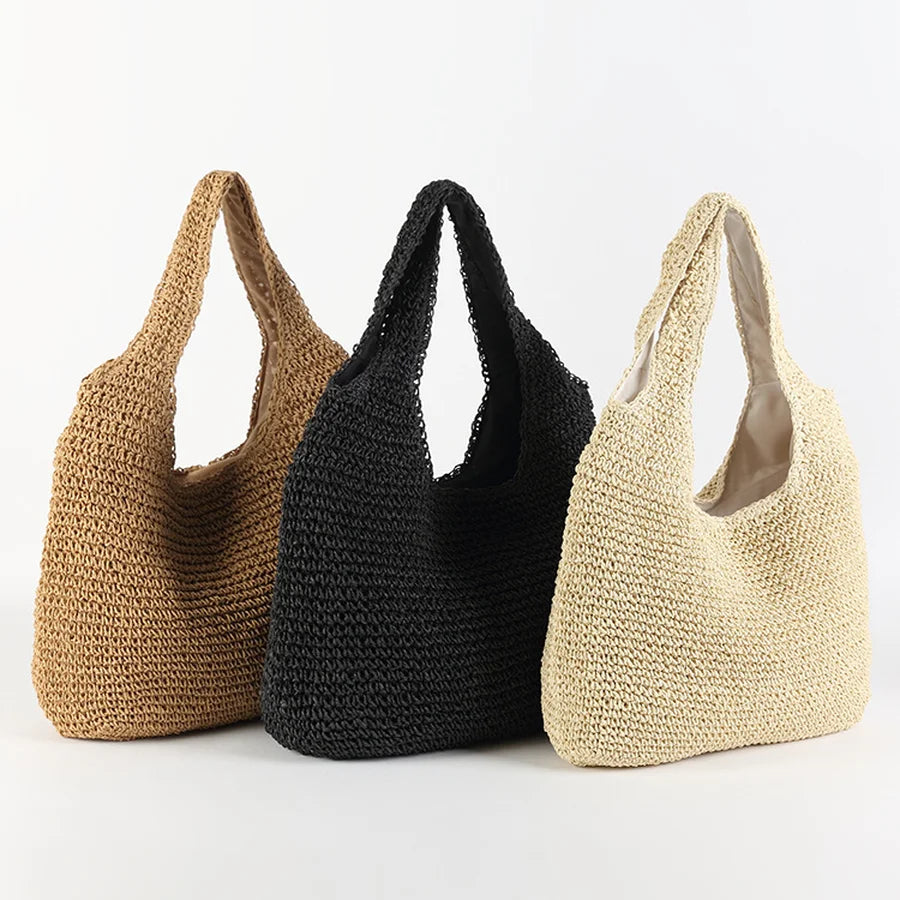 Rattan gewebte Tasche Damen l Annora