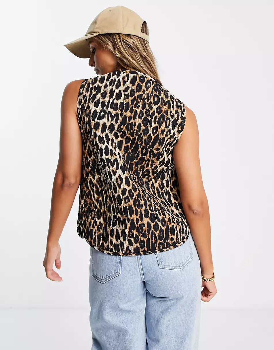 Leonie - Frühlingsweste mit Leopard