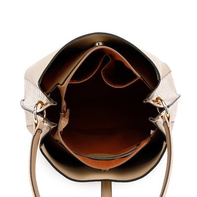Frauen - Hobo-Tasche - Krokodil-Einsätze - Schicker Stil