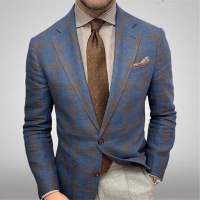 Eleganter natürliche Texturblazer für Männer