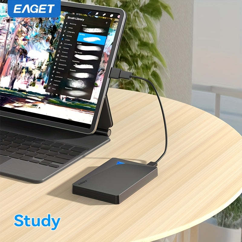 EAGET Bärbar extern hårddisk USB 3.0 (250 GB-4 TB, för bärbar dator, MacBook och PS5)