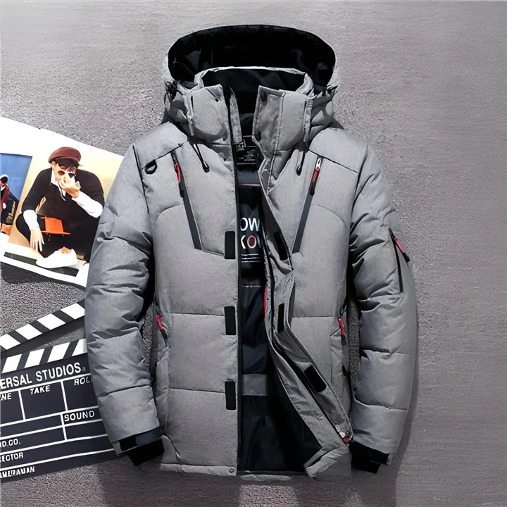 Chaqueta de invierno para hombre: chaqueta aislante e impermeable para frío extremo.
